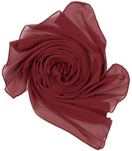 Load image into Gallery viewer, World of Shawls Elegant Chiffon Scarf Wrap Wedding Bridal Party Occasion Prom - 28 Colours - World of Scarfs