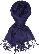 Load image into Gallery viewer, World of Shawls Handcrafted Soft Pashmina Shawl Wrap Scarf in Solid Colors High Quality 100% Viscose - World of Scarfs