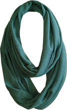 Load image into Gallery viewer, Wrap & Go Trendy Unisex Ladies Women's Men's Jersey Cotton Solid Infinity Circle Tube Loop Snood Scarf by World of Shawls - World of Scarfs