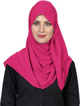 Load image into Gallery viewer, World of Scarfs Soft Chiffon Hijab Scarves Shawls Wraps for Wedding Evening Party Special Occasions Big Size 85 x 180 Cms - World of Scarfs