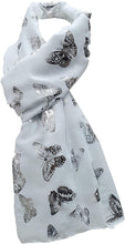 Load image into Gallery viewer, World of Shawls New Butterfly Print Ladies Celebrity Style Scarves Maxi, Scarf, Wrap, Sarong, shawls - World of Scarfs