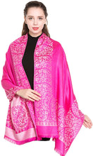 Load image into Gallery viewer, World of Shawls Reversible/Two Sided Print Self Embossed Pashmina Feel Wrap Scarf Stole Scarves Shawl - World of Scarfs