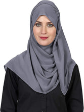 Load image into Gallery viewer, World of Scarfs Soft Chiffon Hijab Scarves Shawls Wraps for Wedding Evening Party Special Occasions Big Size 85 x 180 Cms - World of Scarfs