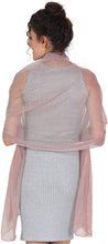 Load image into Gallery viewer, Scarf Wrap for Wedding Evening Shawl Glitter Sheer Bridal Women's Scarves for Prom, Party By World of Shawls - World of Scarfs