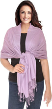 Load image into Gallery viewer, World of Shawls Luxurious Kashmiri 100% Fine Wool Pashmina Shawl Wrap Scarf - World of Scarfs