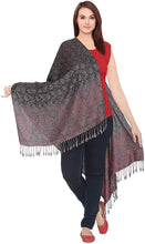 Load image into Gallery viewer, World of Shawls Ladies Floral Paisley Bordered Pashmina Feel Shawl Scarf Wrap Stole Luxuriously Warm Soft and Silky Touch - World of Scarfs