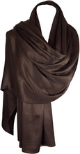 Load image into Gallery viewer, World of Shawls Luxuriously Smooth and Silky Large SATIN Shawl/Scarf/Wrap/Throw Wedding, Bridal, Bridesmaid, Cover Up - World of Scarfs