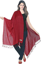 Load image into Gallery viewer, World of Shawls Luxurious Kashmiri 100% Fine Wool Pashmina Shawl Wrap Scarf - World of Scarfs