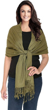 Load image into Gallery viewer, World of Shawls Luxurious Kashmiri 100% Fine Wool Pashmina Shawl Wrap Scarf - World of Scarfs