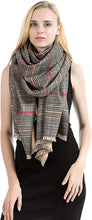 Load image into Gallery viewer, NEW Classic Reversible Plaid Tartan Look Shawl Wrap Blanket Scarf for Women - Warm Soft Cosy UNISEX - World of Scarfs