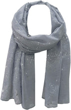 Load image into Gallery viewer, World of Shawls Sparkle Splash Effect Scarf Shawl Wrap for Casual Formal Wedding Prom Party Evening Day Wear - World of Scarfs