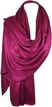 Load image into Gallery viewer, World of Shawls Luxuriously Smooth and Silky Large SATIN Shawl/Scarf/Wrap/Throw Wedding, Bridal, Bridesmaid, Cover Up - World of Scarfs