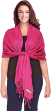 Load image into Gallery viewer, World of Shawls Luxurious Kashmiri 100% Fine Wool Pashmina Shawl Wrap Scarf - World of Scarfs