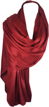 Load image into Gallery viewer, World of Shawls Luxuriously Smooth and Silky Large SATIN Shawl/Scarf/Wrap/Throw Wedding, Bridal, Bridesmaid, Cover Up - World of Scarfs