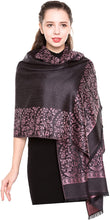 Load image into Gallery viewer, World of Shawls Reversible/Two Sided Print Self Embossed Pashmina Feel Wrap Scarf Stole Scarves Shawl - World of Scarfs