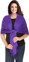 Load image into Gallery viewer, World of Shawls Luxurious Kashmiri 100% Fine Wool Pashmina Shawl Wrap Scarf - World of Scarfs