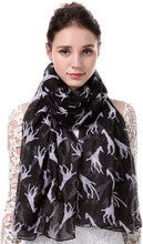 Load image into Gallery viewer, Giraffe Animal Print Women's Scarf Shawl Wrap By World of Scarfs - World of Scarfs