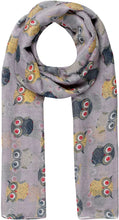 Load image into Gallery viewer, World of Shawls UK Seller!!! New Ladies Women's Owl on Branch Print Scarf Scarves Maxi Wrap Sarong shawl - World of Scarfs
