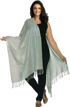 Load image into Gallery viewer, World of Shawls Luxurious Kashmiri 100% Fine Wool Pashmina Shawl Wrap Scarf - World of Scarfs