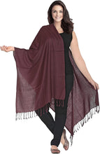 Load image into Gallery viewer, World of Shawls Luxurious Kashmiri 100% Fine Wool Pashmina Shawl Wrap Scarf - World of Scarfs