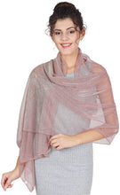 Load image into Gallery viewer, Scarf Wrap for Wedding Evening Shawl Glitter Sheer Bridal Women's Scarves for Prom, Party By World of Shawls - World of Scarfs