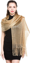 Load image into Gallery viewer, World of Shawls Scarf Wrap for Evening Dresses - Sheer Bridal Women's Scarves for Prom, Wedding, Party - World of Scarfs