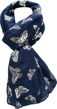Load image into Gallery viewer, World of Shawls New Butterfly Print Ladies Celebrity Style Scarves Maxi, Scarf, Wrap, Sarong, shawls - World of Scarfs