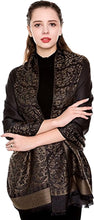 Load image into Gallery viewer, World of Shawls Reversible/Two Sided Print Self Embossed Pashmina Feel Wrap Scarf Stole Scarves Shawl - World of Scarfs
