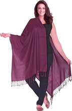 Load image into Gallery viewer, World of Shawls Luxurious Kashmiri 100% Fine Wool Pashmina Shawl Wrap Scarf - World of Scarfs
