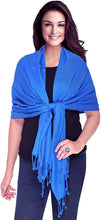 Load image into Gallery viewer, World of Shawls Luxurious Kashmiri 100% Fine Wool Pashmina Shawl Wrap Scarf - World of Scarfs