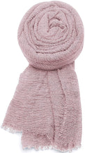 Load image into Gallery viewer, World of Shawls Chic Ladies Cotton Blend Crinkle Distressed Effect Scarf with Fringed Edges - World of Scarfs