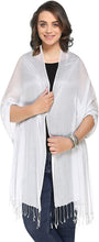 Load image into Gallery viewer, Large Soft Shawl Wraps for Women Pashmina Scarf Wedding Favors Bride Bridesmaid Gifts Evening Dress - World of Scarfs