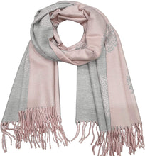 Load image into Gallery viewer, World of Shawls WINTER WARMER Reversible Thick Long Mulberry Tree Print Fashion Scarf Blanket Wrap - World of Scarfs