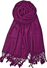 Load image into Gallery viewer, World of Shawls Handcrafted Soft Pashmina Shawl Wrap Scarf in Solid Colors High Quality 100% Viscose - World of Scarfs