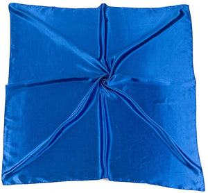 Satin Silk Square Large 90 cm X 90 cm Plain Nautical Head Neck Best Gift for Your Loved Ones Scarf Wrap - World of Shawls
