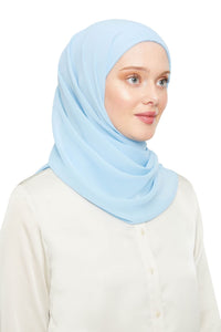 World of Shawls Ready To Go Instant Hijab for Ladies Girls Women Premium Quality Chiffon Scarf Scarf With Attached Jersey Under Ninja Cap - World of Shawls