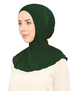 Ready To Go Instant Hijab for Ladies Girls Women With Tie Back Buttons Premium Quality Jersey Scarf - World of Shawls