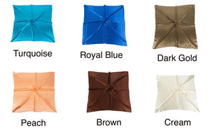 Satin Silk Square Large 90 cm X 90 cm Plain Nautical Head Neck Best Gift for Your Loved Ones Scarf Wrap - World of Shawls