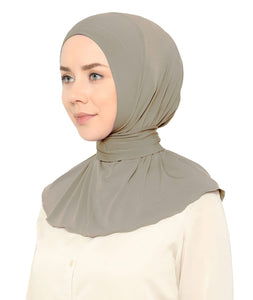 Ready To Go Instant Hijab for Ladies Girls Women With Tie Back Buttons Premium Quality Jersey Scarf - World of Shawls