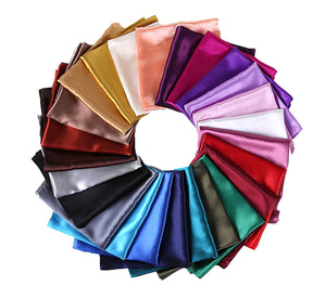 Satin Silk Square Large 90 cm X 90 cm Plain Nautical Head Neck Best Gift for Your Loved Ones Scarf Wrap - World of Shawls