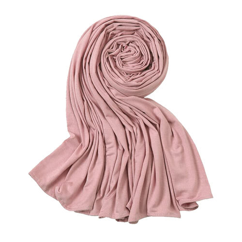 Ladies Girls Hijab Jersey Scarf Wrap Stole Warm Soft Stretchy - World of Shawls