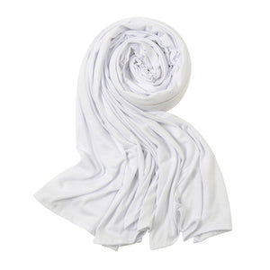 Ladies Girls Hijab Jersey Scarf Wrap Stole Warm Soft Stretchy - World of Shawls