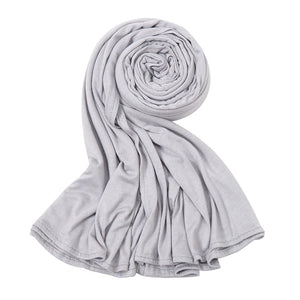 Ladies Girls Hijab Jersey Scarf Wrap Stole Warm Soft Stretchy - World of Shawls