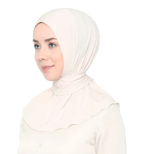 Ready To Go Instant Hijab for Ladies Girls Women With Tie Back Buttons Premium Quality Jersey Scarf - World of Shawls