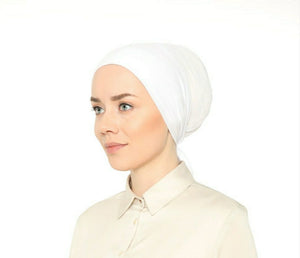 Climate Control Bonnet/Cap with Net Fabric and Tie Back - World of Shawls