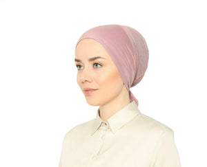 Climate Control Bonnet/Cap with Net Fabric and Tie Back - World of Shawls