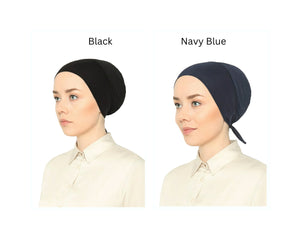 Climate Control Bonnet/Cap with Net Fabric and Tie Back - World of Shawls