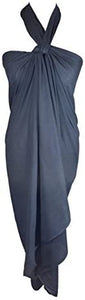 World of Shawls Plain Sarong, Coverup, Scarf, Big Size 110cm x 200cm - World of Scarfs