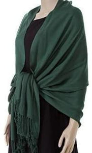 NEW HIGH QUALITY SILKY CASHMERE FEEL PASHMINA SHAWL/SCARF/WRAP - World of Scarfs