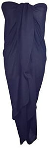 World of Shawls Plain Sarong, Coverup, Scarf, Big Size 110cm x 200cm - World of Scarfs